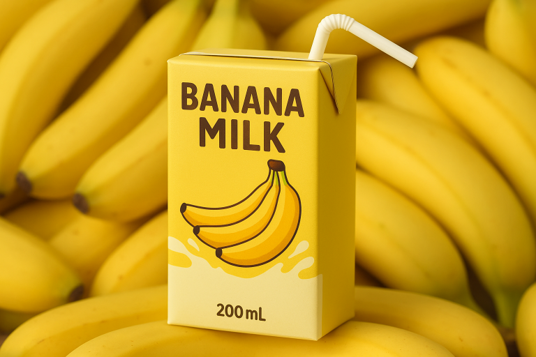 20250726_1546_Banana Milk Packaging_simple_compose_01k13fnqr2e05b6bm4e59hd38b